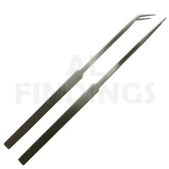 Pair 10″ Fish Tank Long Aquatic Water Plant Aquarium Straight Bent Tweezer 250mm