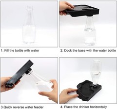 Reptile Water Feeder Automatic Water Dispenser Waterer 13.5Oz Feeding