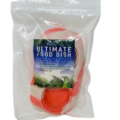 Pangea Gecko Ultimate Food Dish Silicone Pink Marble For Reptile Terrarium