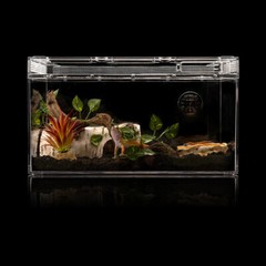Artificial Birch Log Tortoise Small Animal Habitat Bearded Dragon Hide Cave↑