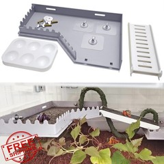 Anranmm Hermit Crab Accessories Platform Grey