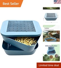 Mealworm Breeding Kit for Reptiles & Birds – Durable Dual-Compartment M