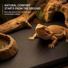 Bearded Dragon Tank Accessories, Reptile Mat Hammock Plants Bridge Jungle Cli…