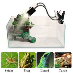 50W/75W Reptile Heating Light Bulb Tortoise Turtle Clip Holder UV Basking Lamp