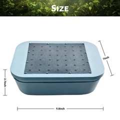 Zmiyivara Mealworm Breeding Kit, Live Feeder Worm Farm for Reptiles, blue