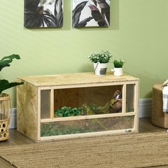Wooden Reptile Terrarium for Chameleon Lizard Snake Frog Turtle