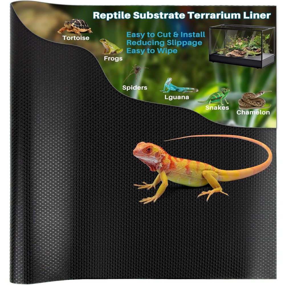 Reptile Carpet Bedding Reptile Terrarium Substrate Liner for Leopard Gecko