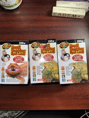 3-Zoo Med Repti Basking Spot Lamp Reptile 100 W / 100 Watt New In Box!