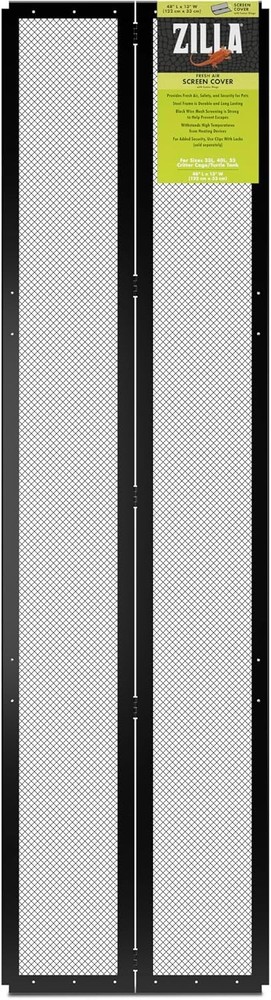 Fresh Air Screen Cover with Center Hinge Secure and Durable Metal Mesh Cover