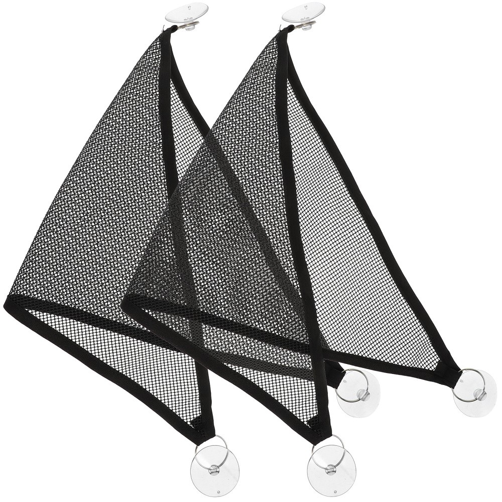 2Pcs Durable Pet Hammock Black Mesh Reptile Hanging Bed for Lizards Snakes