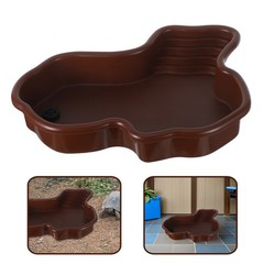 Turtle Extra Large Bathtub Feeding Dish Bathing Pool with Ramp for Turtles