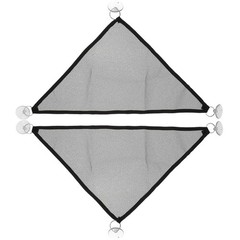 2Pcs Reusable Black Mesh Lizard Hammock Pet Swing Toy for Reptile Pets