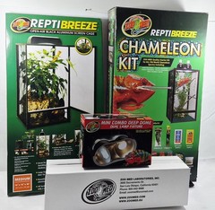Zoo Med ReptiBreeze Chameleon Kit 16x16x30 New Open Box (All Components Sealed)