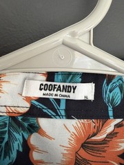 Coofandy Men’s Floral Hawaiian Short Sleeve Button Down Shirt