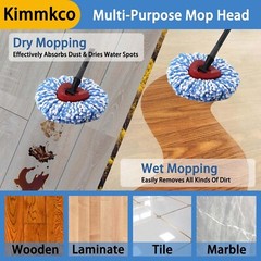 6 Pack Mop Head Replacement for O Cedar Only 2-Tank RinseClean Spin… Fast Ship