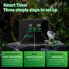 Reptile fogger Smart Spray System, S, Black reptile