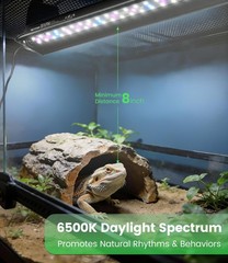23W T5 UVB LED Reptile Light – High Output UVA UVB Light for Bearded Drago