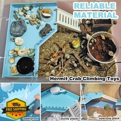 Anranmm Hermit Crab Accessories White