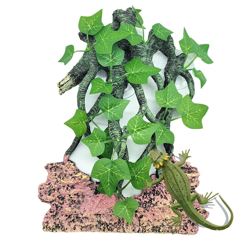 BNOSDM Reptile Climbing Branch,Crested Gecko Climb Corner Branch with Suction…