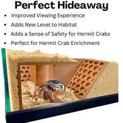 Hermit Crab Underground Tunnel Cave Corner Climbing Tank Decor Hideout Habitat