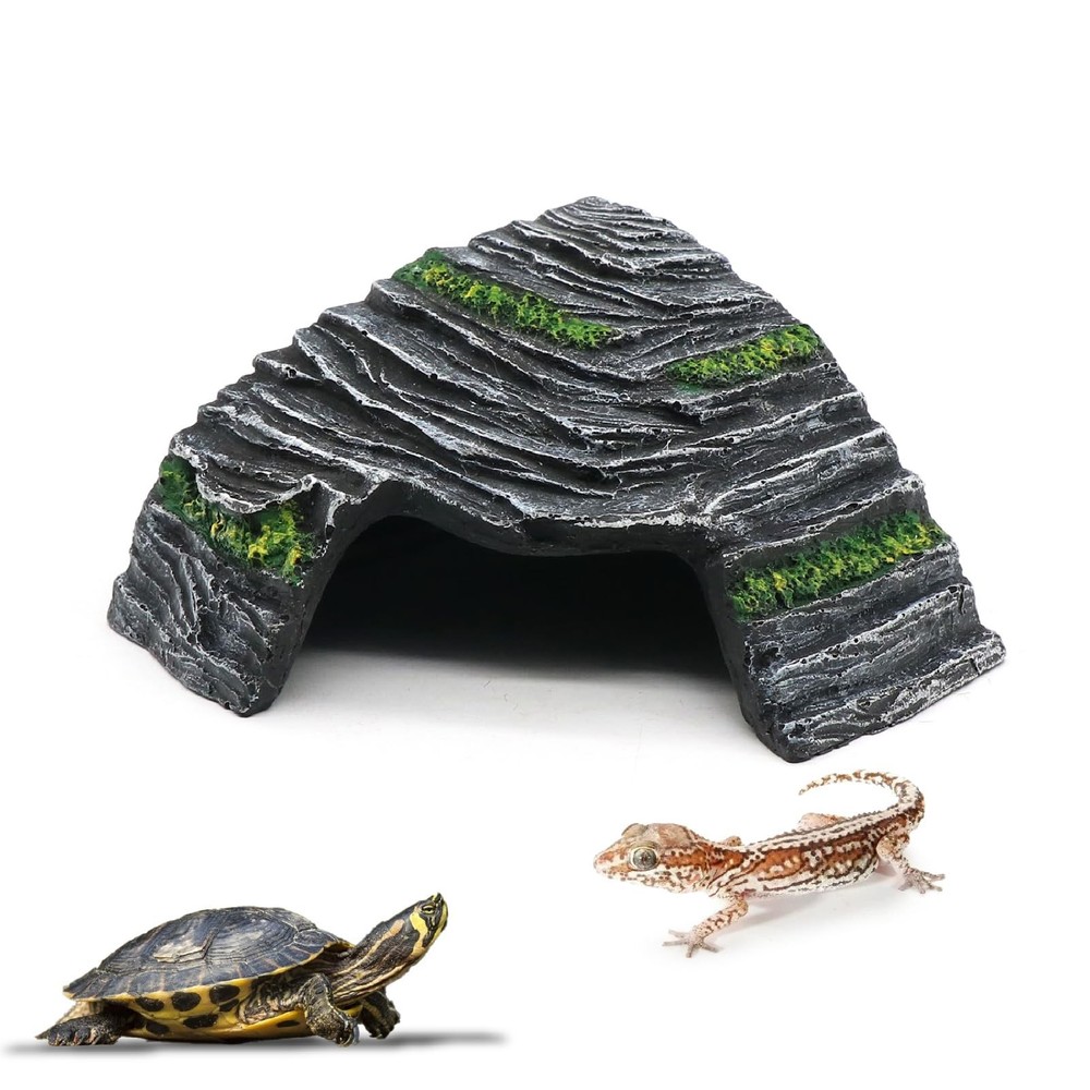 Small Turtle Basking Platform Climbing Ramp Shale Scape Step Ledge, Reptile C…