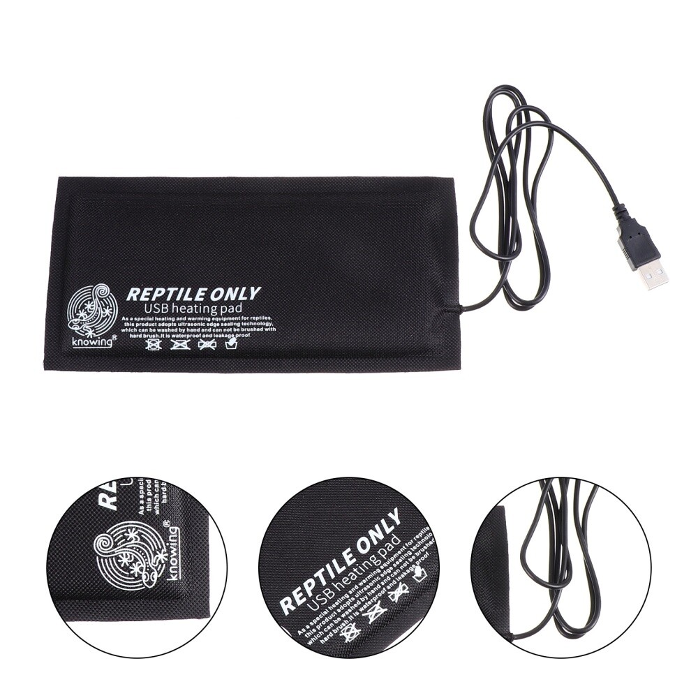 Reptile Heater Usb Portable Pet Heating Pad Powered Low Energy Consumption