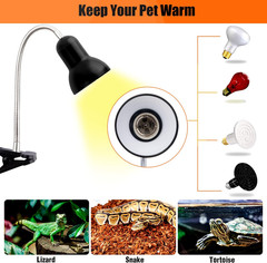 Reptile Heat Lamp Light, UVA UVB Reptile Light, Reptile Turtle Heating Lamps for