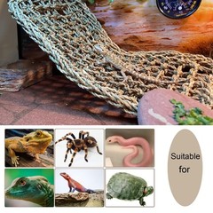 Bearded Dragon Hammock,Reptile Lounger Lizard Natural Seagrass Habitat Decor …
