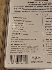 Flukers Digital Display Thermo Hygrometer Measure Temperature & Humidity