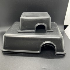 3 Hide Box for Reptiles & Snakes – Durable Plastic – Reptile Basics 2-9×6 1-4×3