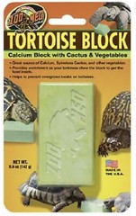 Zoo Med Tortoise Banquet Block Supplement 1 Pack Calcium Cactus Vegetables USA