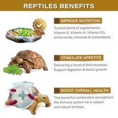 2oz Desert/Grassland Tortoise Food Supplement, Flower Salad Mix Topper. Super…