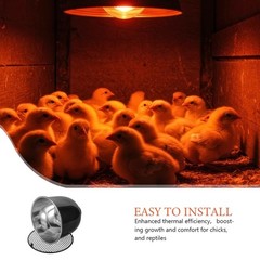 2 Set Livestock Thermal Lampshade Chicken Coop Heat Cage Anti-