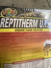Zoo Med ReptiTherm U.T.H. Under Tank Heater RH-4 for 10-20 Gallon Terrarium