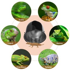 2Pcs Durable Aluminum Reptile Heat Lamp Cage Anti Scald Cover