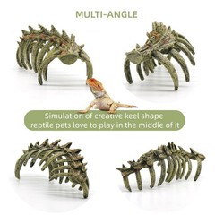 relaqcc Aquarium Skull Animal Skeletons, Reptile Tank Accessories, Fish Tank …