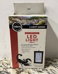 Thrive Reptile Mini LED Light 2 Modes Ultraviolet Nightlight/Daytime, New!