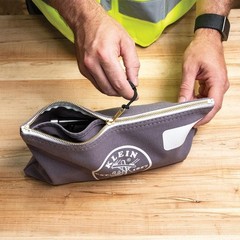 Klein Tools 55578 Zipper Bag with Divider, No. 10 Canvas, 7-Inch x 12-1/2-Inc…