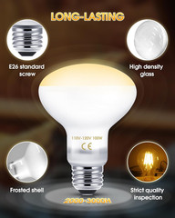 Reptile Heat Lamp Bulbs -100W UVA Natural Daylight Heating Lamp Basking Bulb for