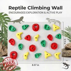 Maiguinzaa Reptile Climbing Wall 2 Set Tank Decor