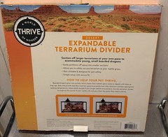 Thrive Expandable Terrarium Divider Fits 40 Gallon Open Front Door NEW
