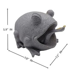 Frog Statue Deco Rain Gutter Diverter Extension Downspout Splash Block | Eco-…