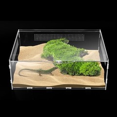 UCandy Micro Habitat Terrarium Enclosure, 6x11x16 inch inch, clear