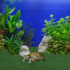 Artificial Turf for Turtle Basking Moss Carpet Reptiles Tank Platforms