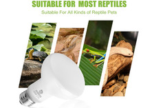 100W Reptile Heat Lamp UVA UVB Full Spectrum Basking Sun Bulb