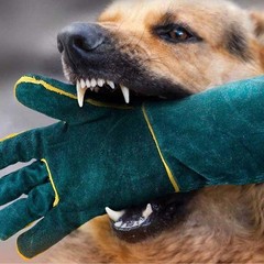 Animal Handling Anti-Bite Gloves, Reinforced Leather Welding Gloves for Garde…