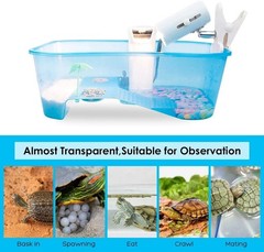 Geegoods Turtle Tank Aquarium,reptile Tank,turtle Aquarium Terrapin La