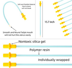 30 Pcs Artificial Insemination Dog Breeding Rods, Disposable Animals Breeding Tu