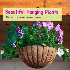 LAVEVE Coco Coir Liner Replacement for Plant Hanging Basket, 2 PCS 16 Inches …
