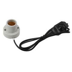 Reptile Ceramic Heat Lamp Fixture E27 Socket Holder For Lizard/ (US Plug